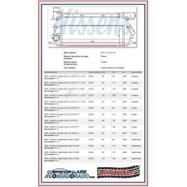 RADIADOR DE AIREINTERCOOLER NUEVO PARA OPEL VIVARO A (X83) 2003-2014 (VER LISTA DE MODELOS COMPATIBLES)