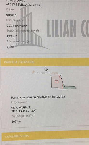 LOCAL CASA PARA REFORMAR EN SU TOTALIDAD O PARA CONSTRUCION DE VIVIENDAS