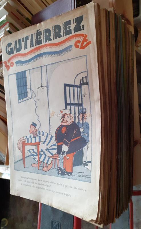 GUTIÉRREZ. SEMANARIO ESPAÑOL DE HUMORISMO. 120 EJEMPLARES. AÑO 1932, 1933 Y 1934