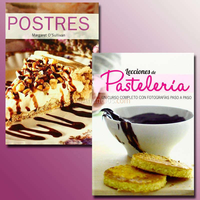 PACK LECCIONES DE PASTELERÍA Y POSTRES. 2 LIBROS